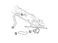 PCV Valve - XC90 S80 V8 - Genuine Volvo 30720100