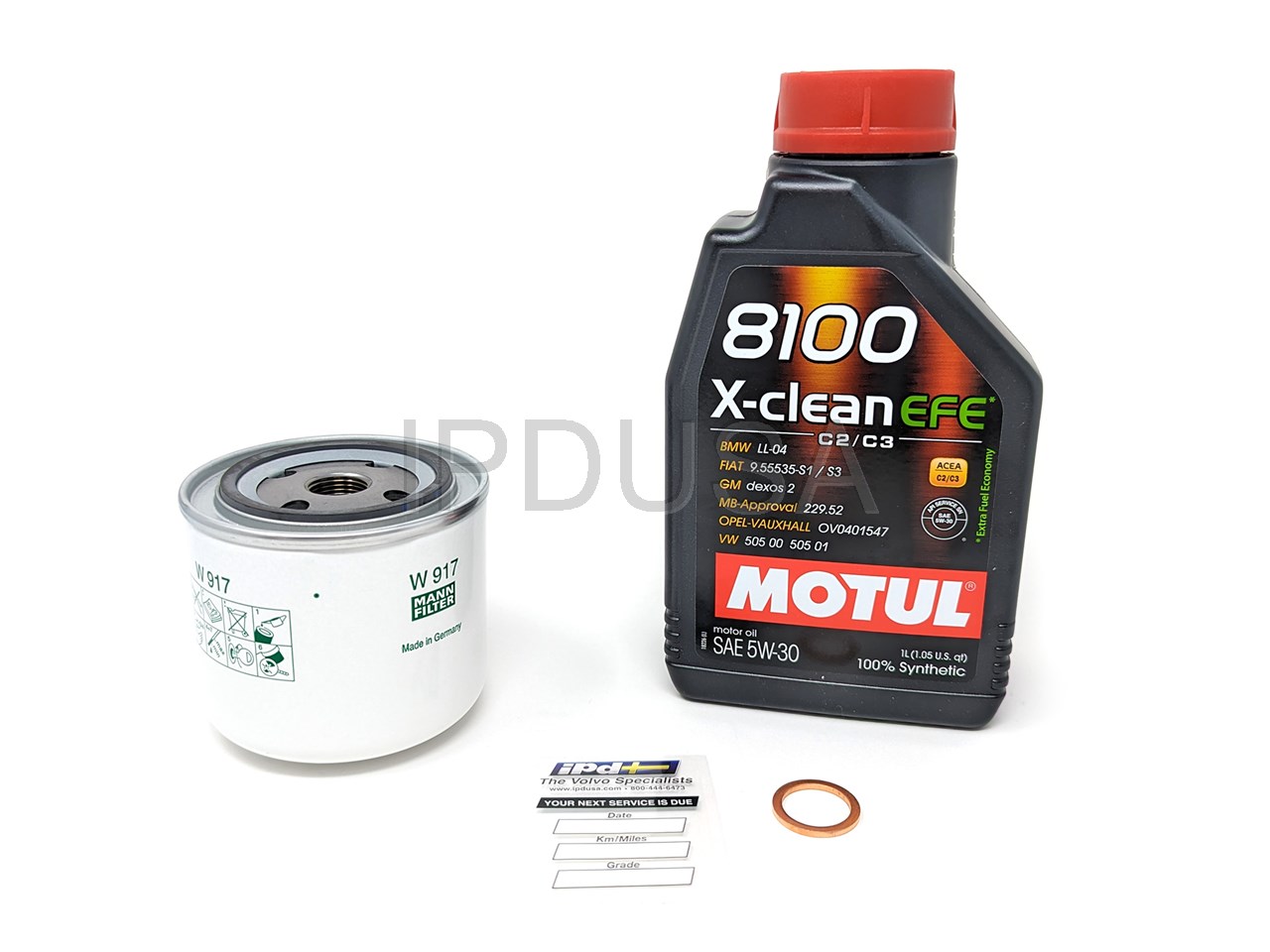 Oil Change Kit 5W-30 (Motul X-Clean EFE) - B18 B20 B21 B23 B230 Non-Turbo -  Volvo 18818 3517857 OE Fluids XREF 5W30