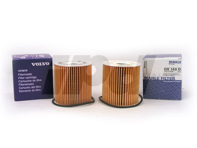 Genuine Volvo 1275810 Oil Filter Inserts 3 Pack with Washers 