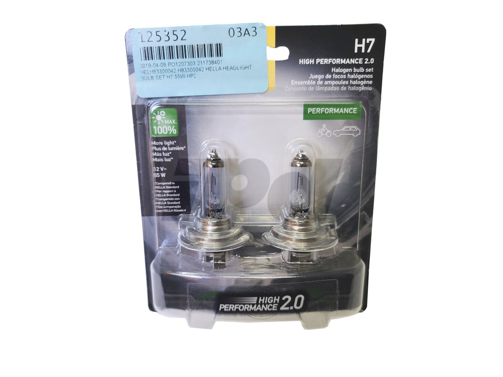 H7-55W: H-7 Lamp; 12 Volt 55 Watt